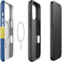 Sweden Flag Distressed iPhone 16 Pro Max Magsafe Impact Case